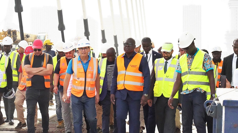 Infrastructure routière : le pont de Cocody opérationnel en avril 2023, (le ministre Amédé Kouakou)