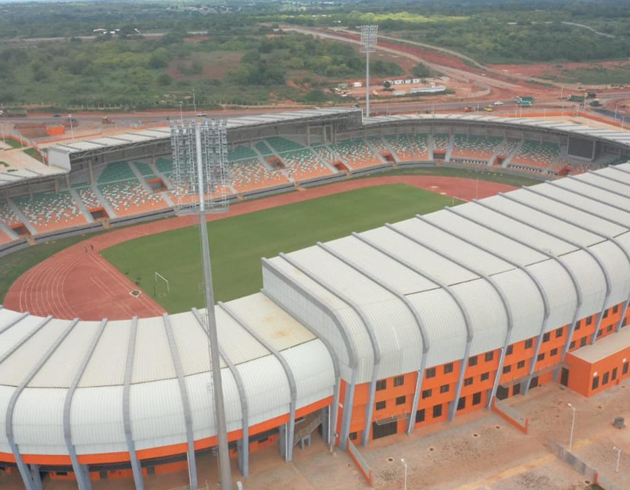 Stade « Amadou Gon Coulibaly » de Korhogo : Des commodités modernes pour la plus grande infrastructure sportive dans le Nord