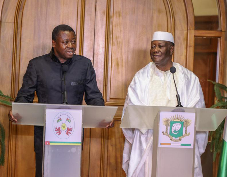 Diplomatie: le président Togolais Faure Eyadéma a effectué une visite de travail en Côte d'Ivoire