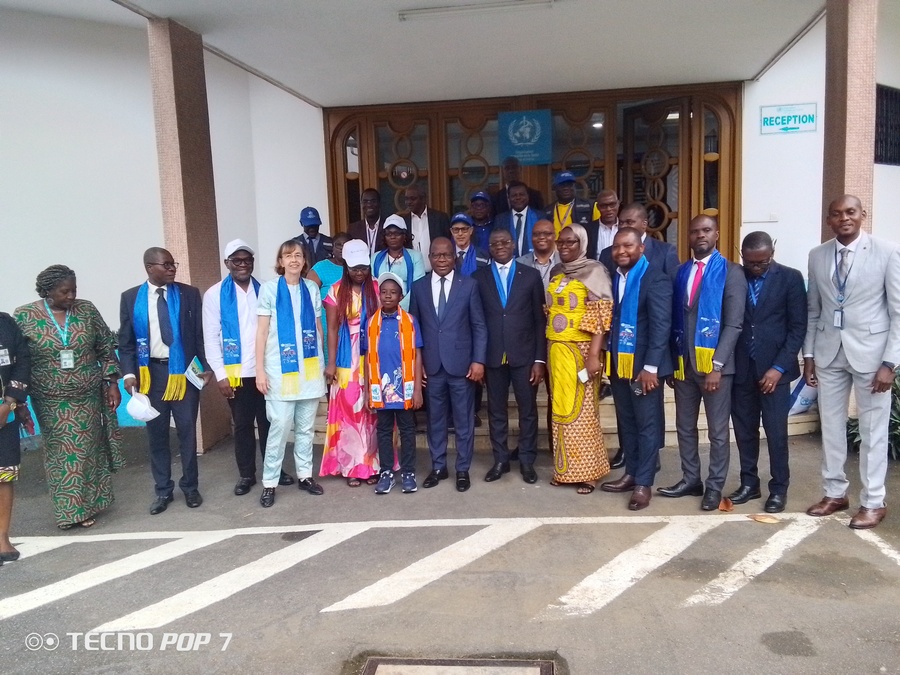 Concours international de dictée : le vainqueur Krecoum Loavan reçu par le bureau pays de l’OMS