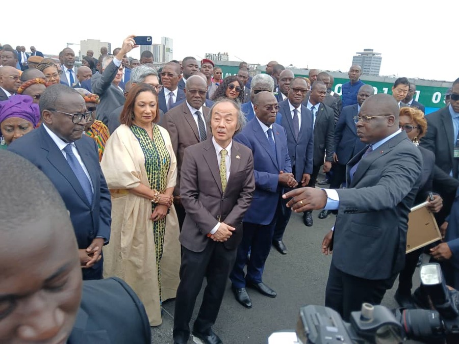 Infrastructures Routières : la phase 2 de l’échangeur du carrefour solibra officiellement inaugurée par le Vice-Président de la République Tiemoko Meyliet Koné